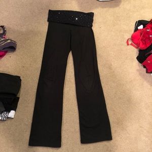 VS Pink Banded Bling Yoga Pants